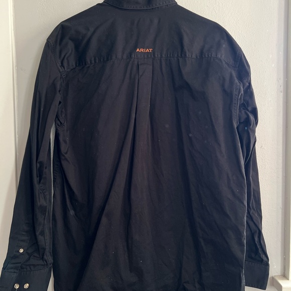New Ariat Men's Black Button-Down Shirt - Picture 2 of 2